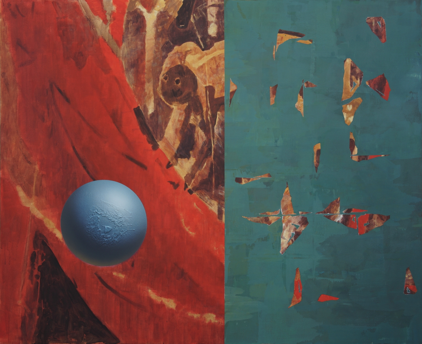 5.懸置二 布面丙烯 180x220cm