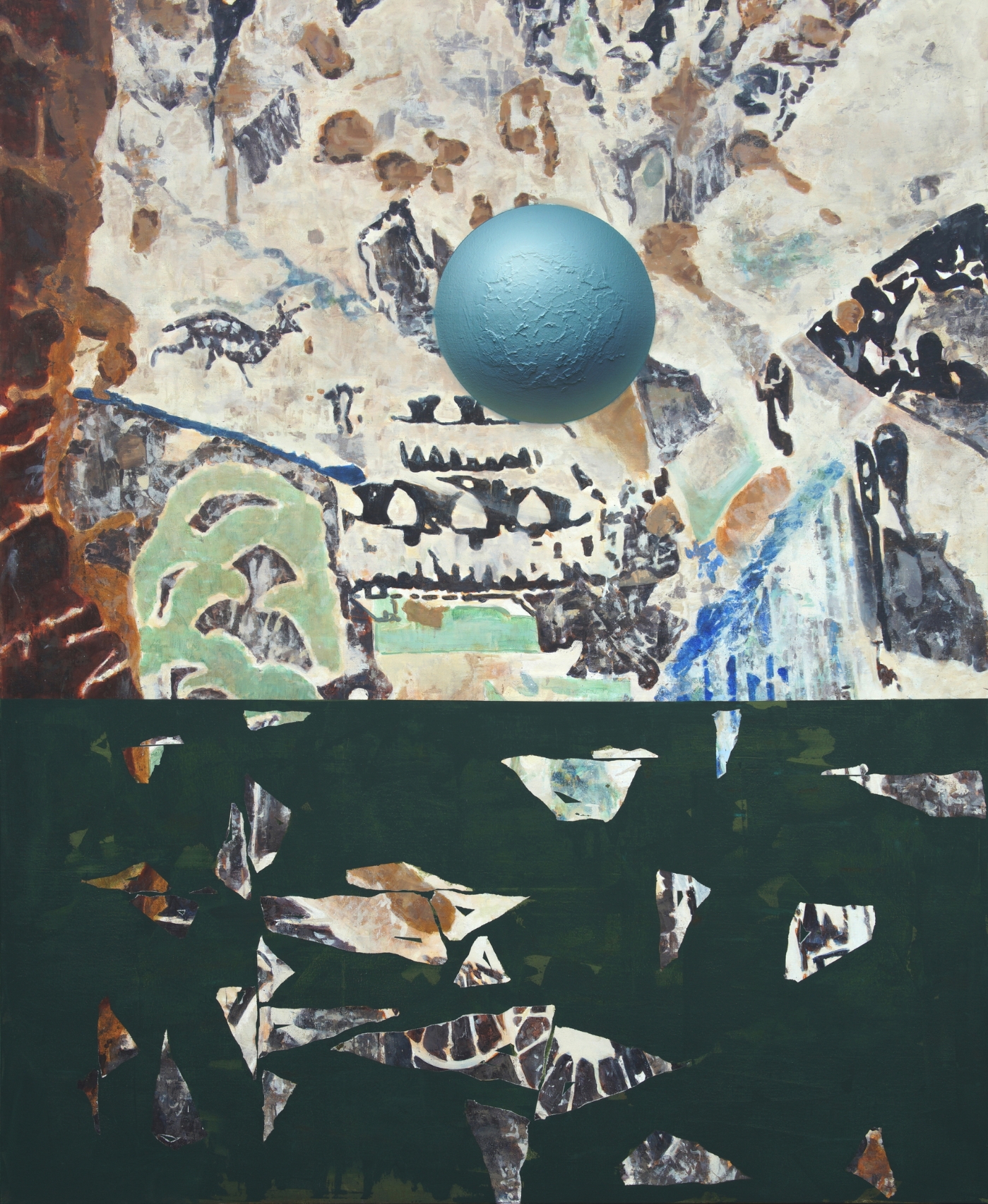 9.懸置三 布面丙烯 220x180cm