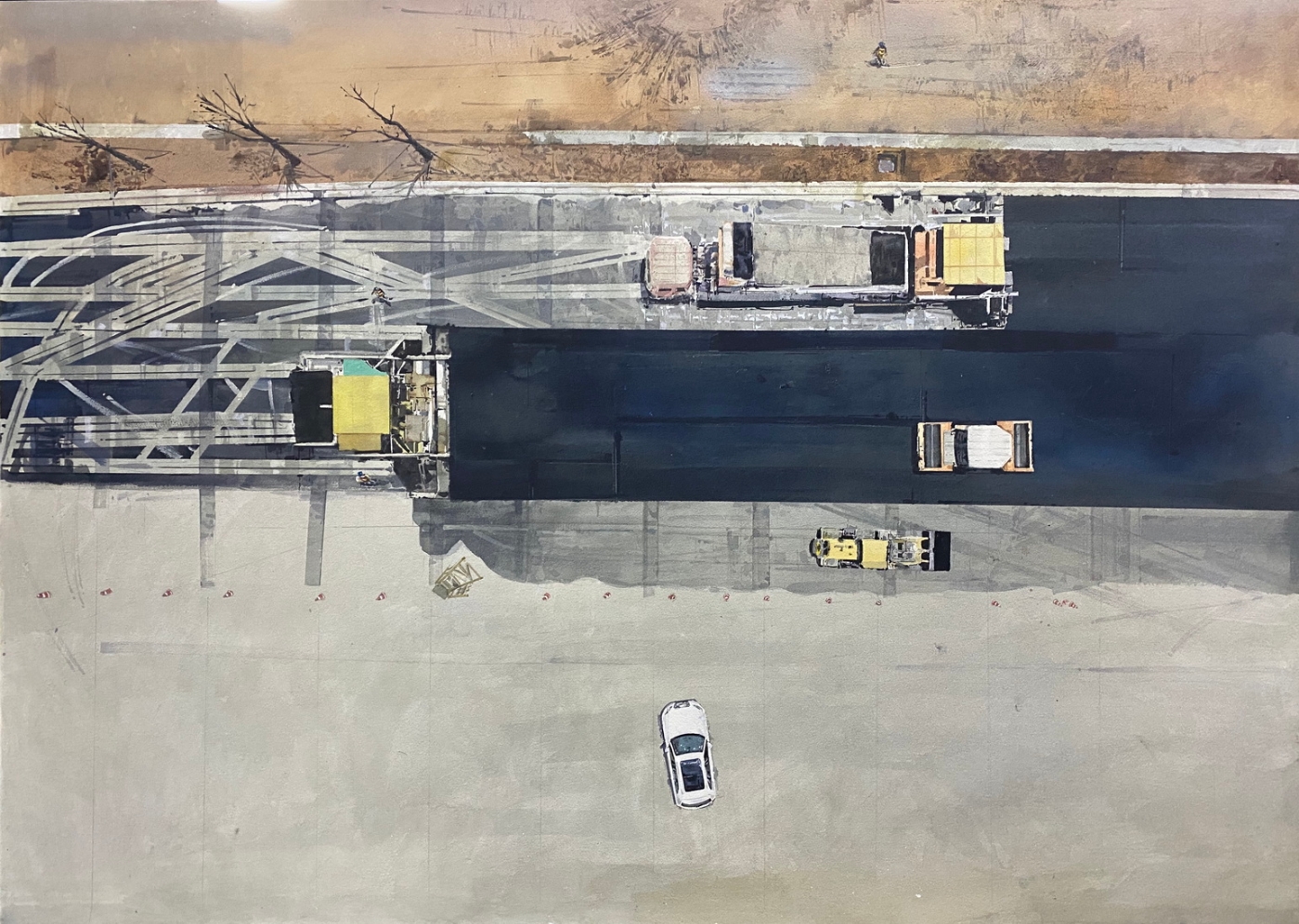 14.《大江大河3》，120x150cm，紙本水彩，2020