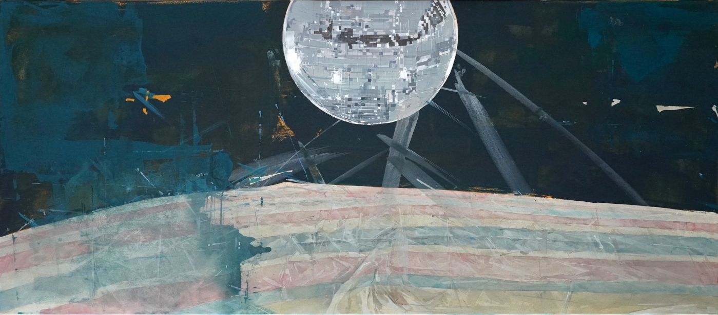 20.《謝幕3》 紙本水彩 70cm×160cm 2021