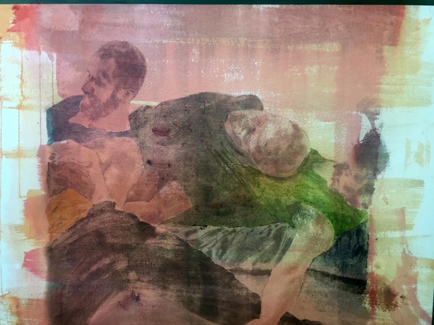 38.《演員》紙本水彩 75x105cm  2017