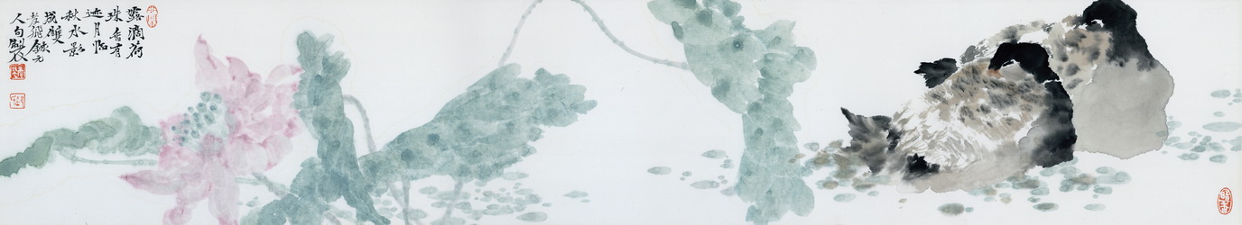 郝孝飛《花鳥系列》110cmx20cm