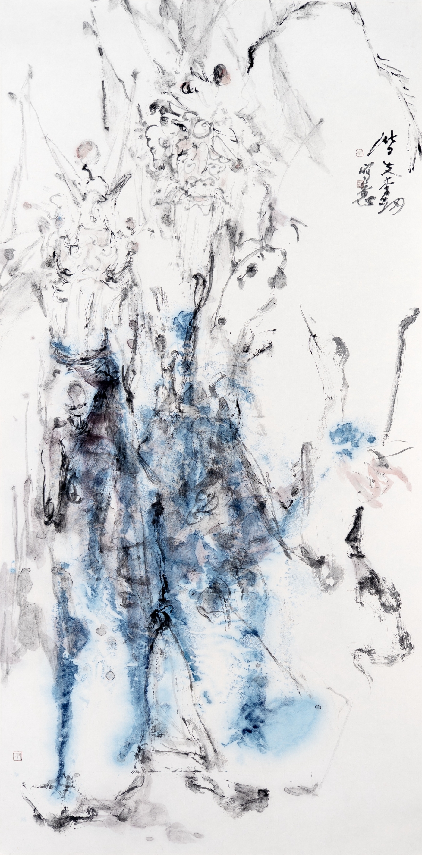 李劍《粉墨江湖》138cmx68cm