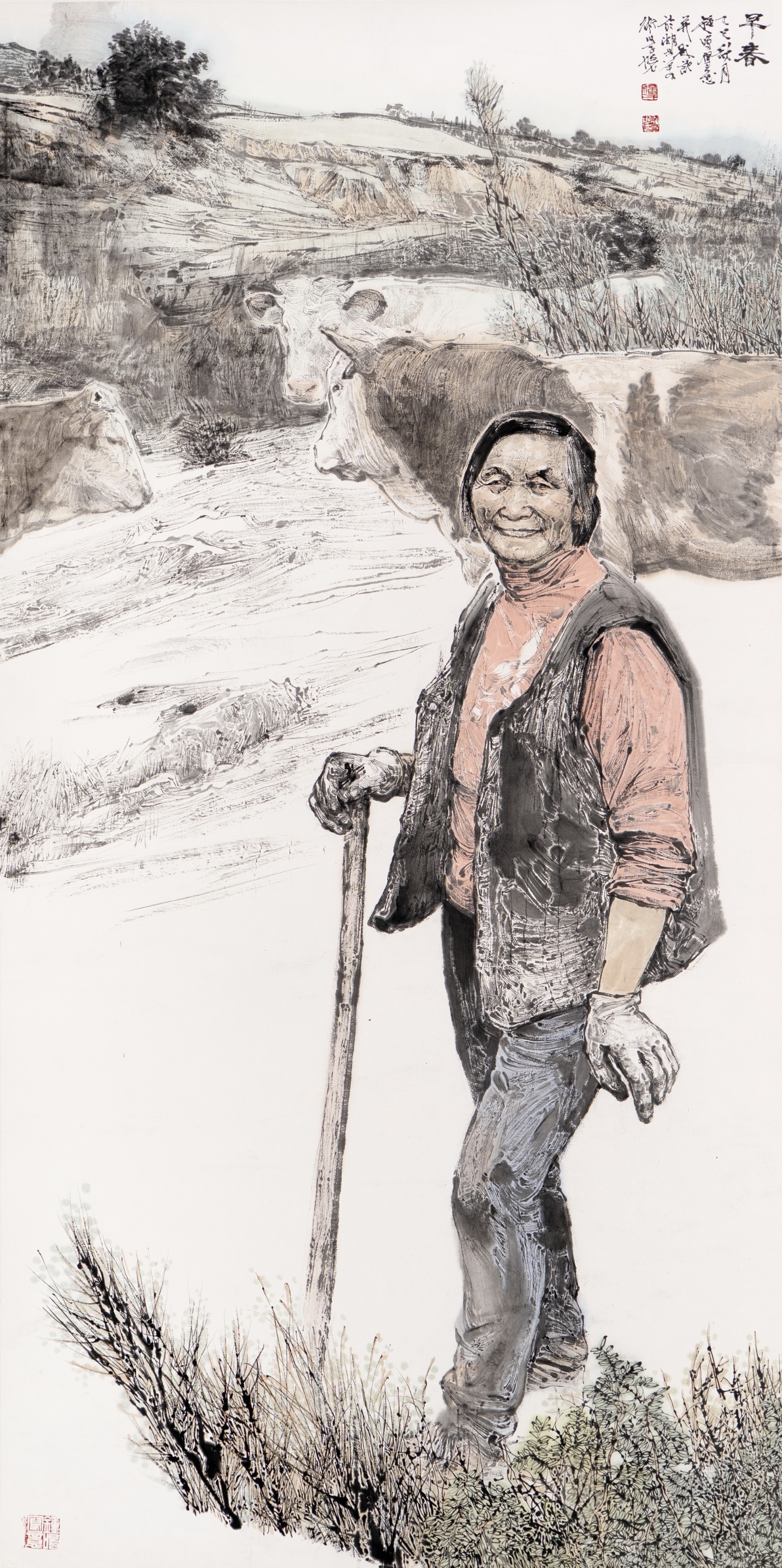 鐘鳴《早春》180cmx96cm