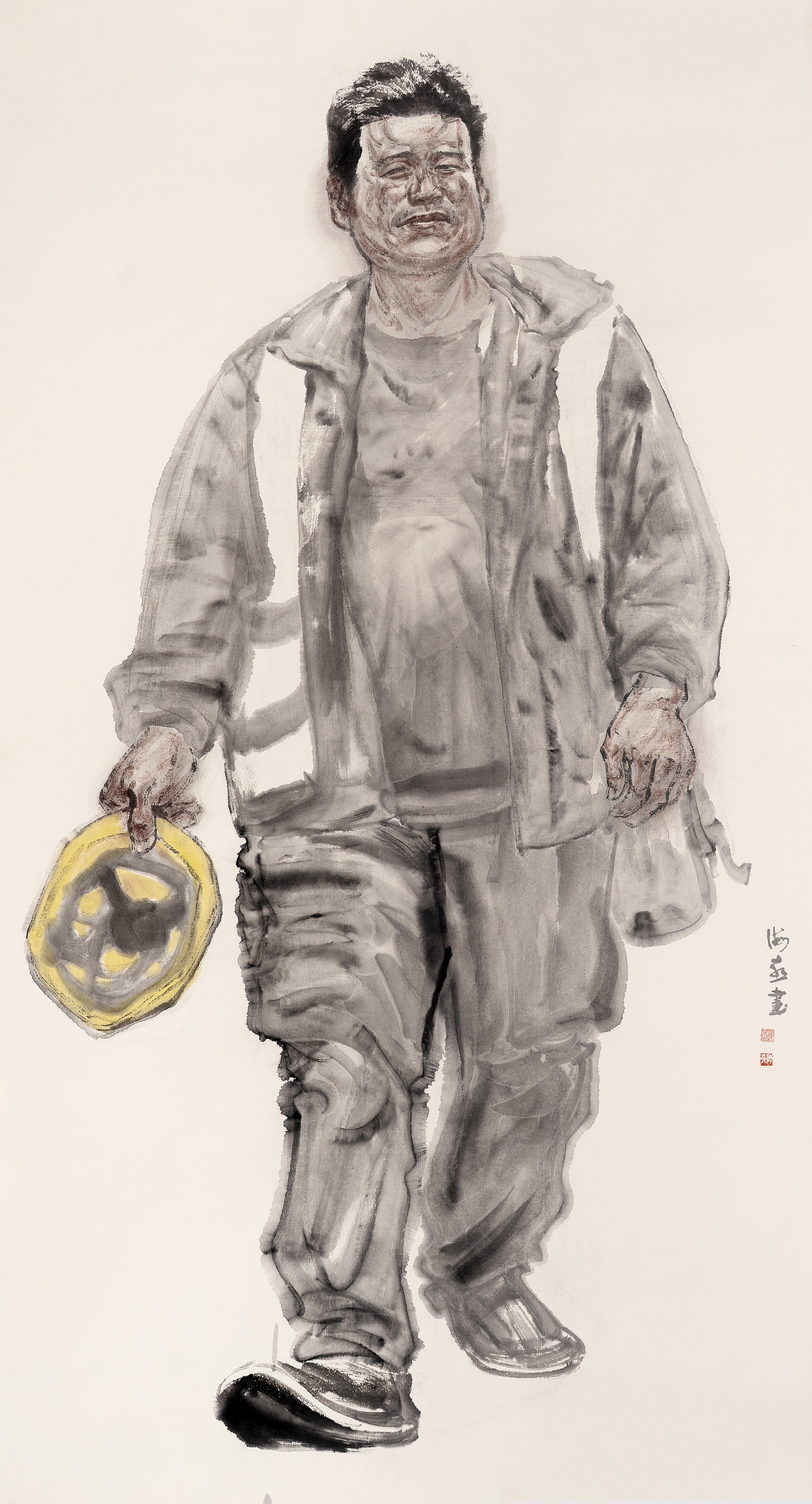 陳海燕《建設者》180cmx96cm