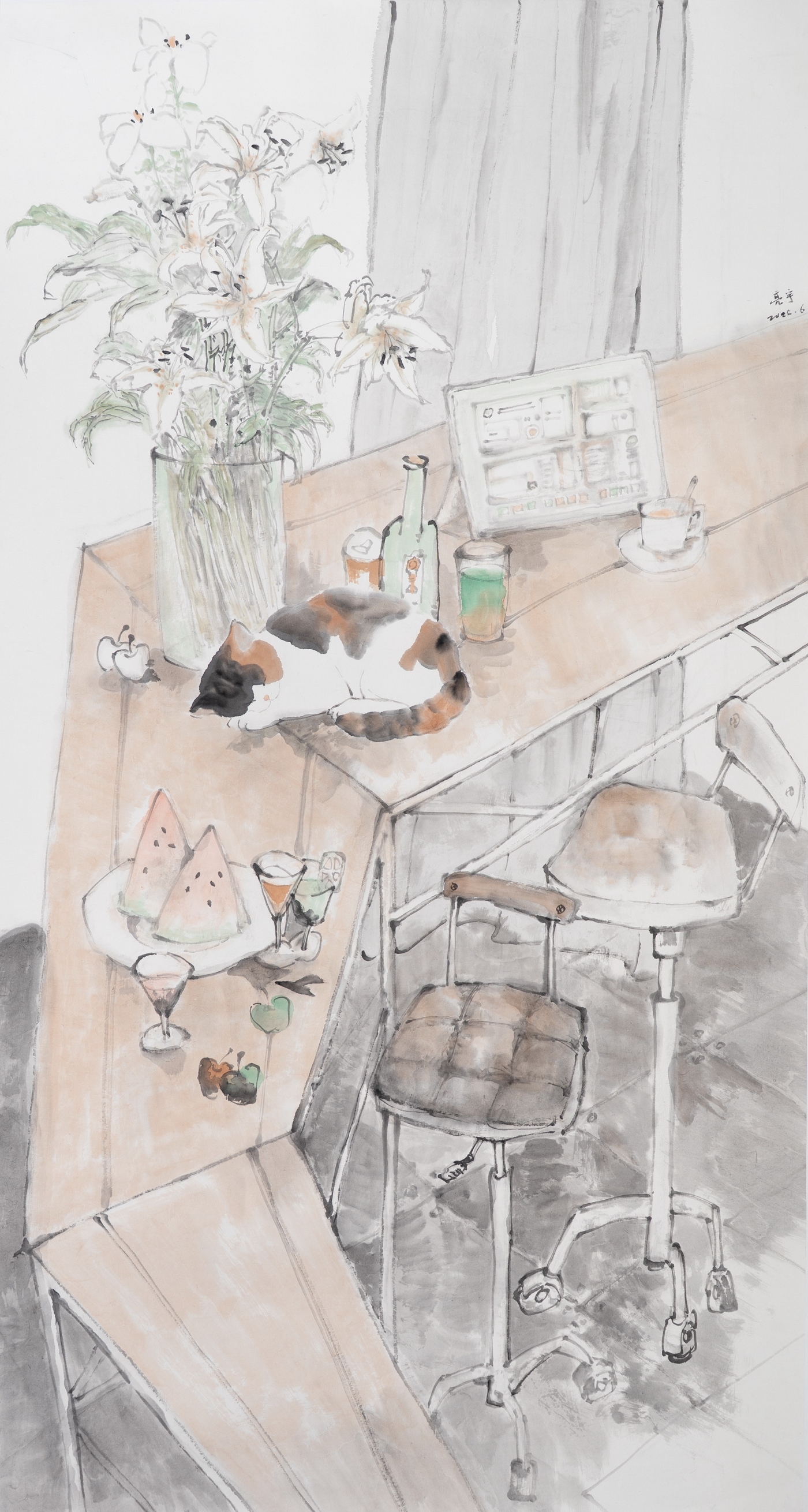 陳亮宇《澄夏》180cmx96cm