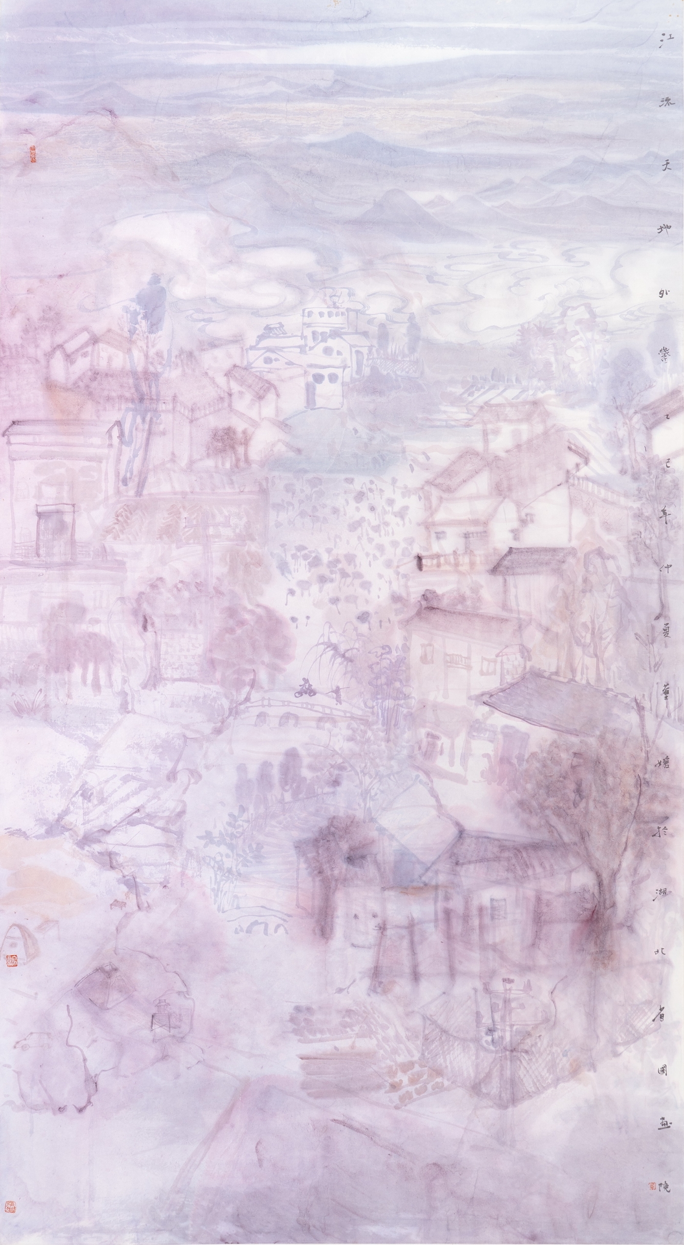 董媛《江流天地外》180cmx96cm