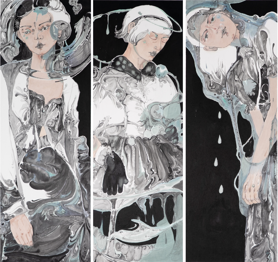 葛昕雨《水孕》111cmx108cm