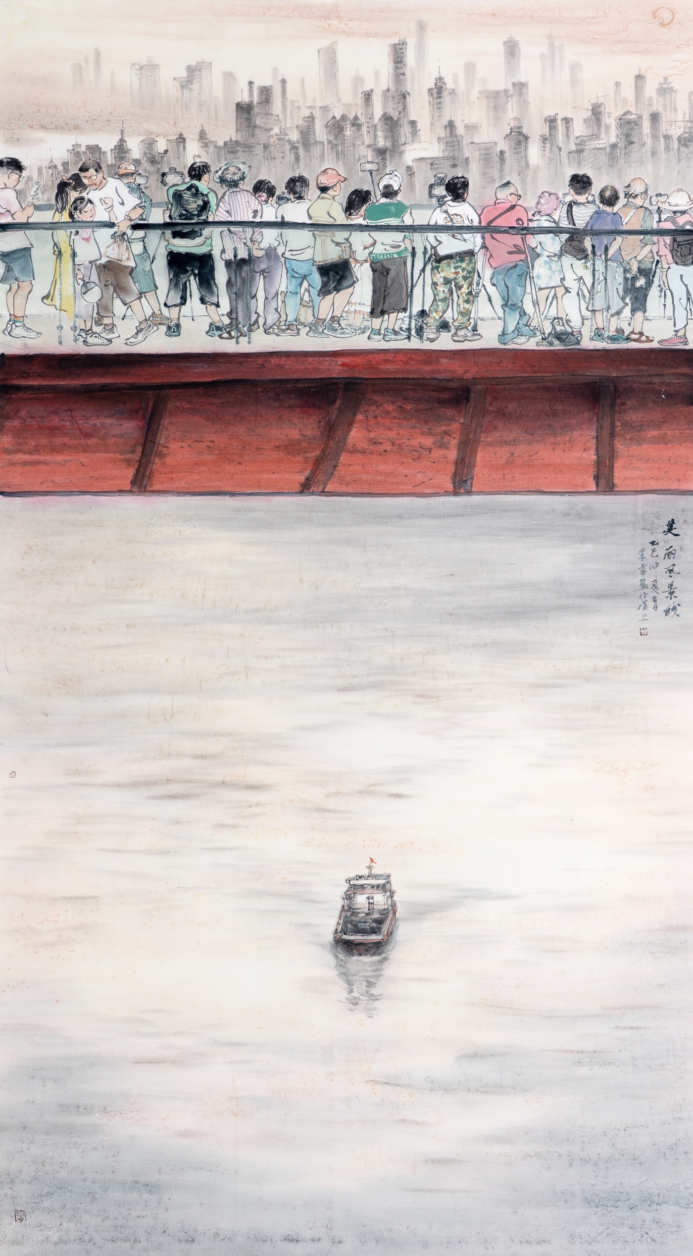 李雪《美麗風景線》180cmx96cm
