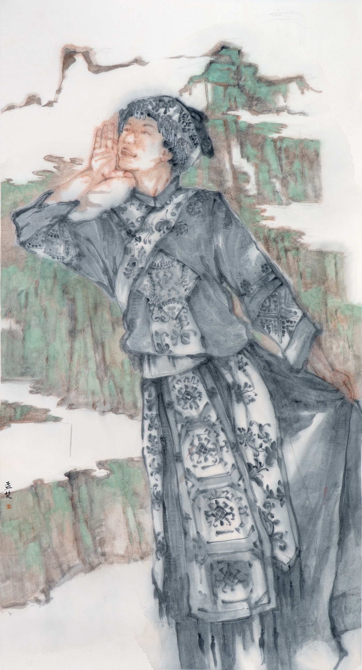 劉孟楚《峽江情》180cmx96cm