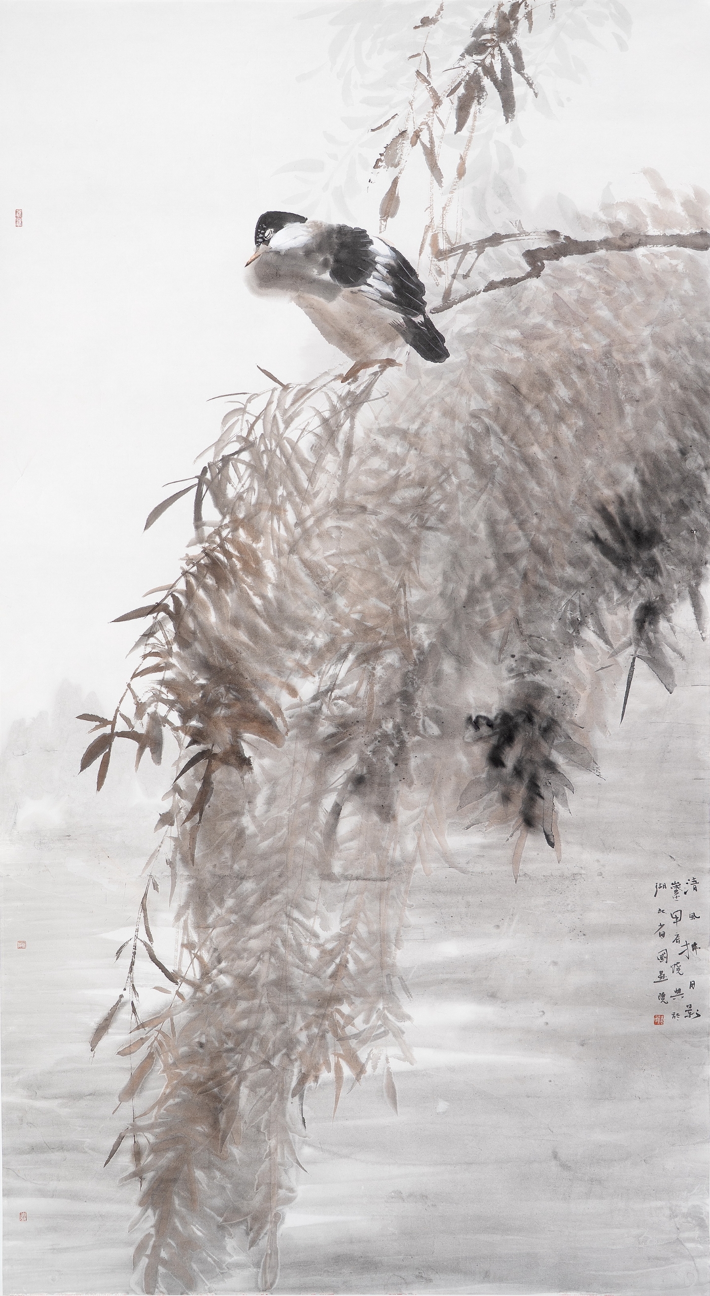 饒典《清風拂月影》180cmx96cm
