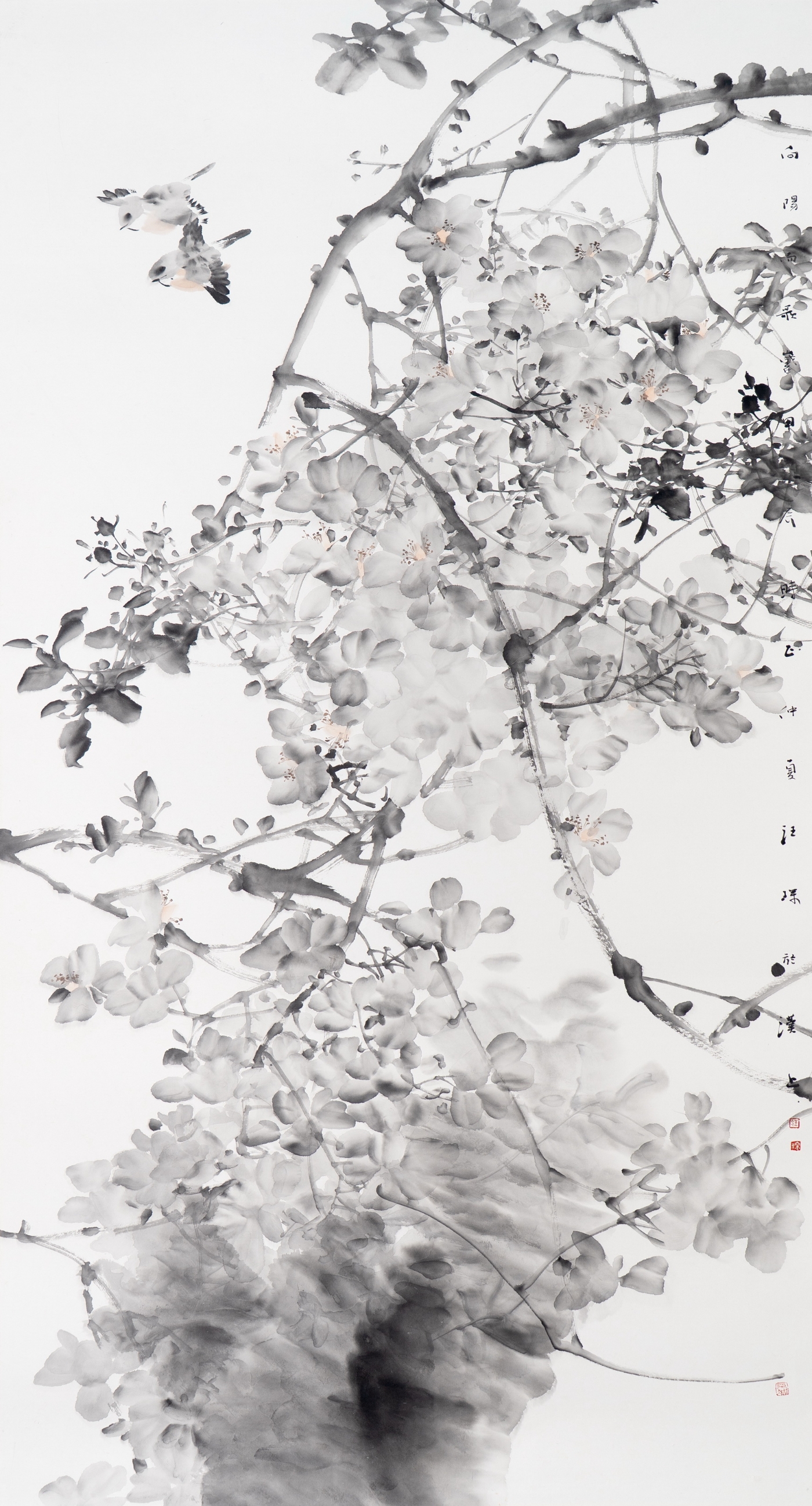 汪琛《向陽而歌》180cmx96cm