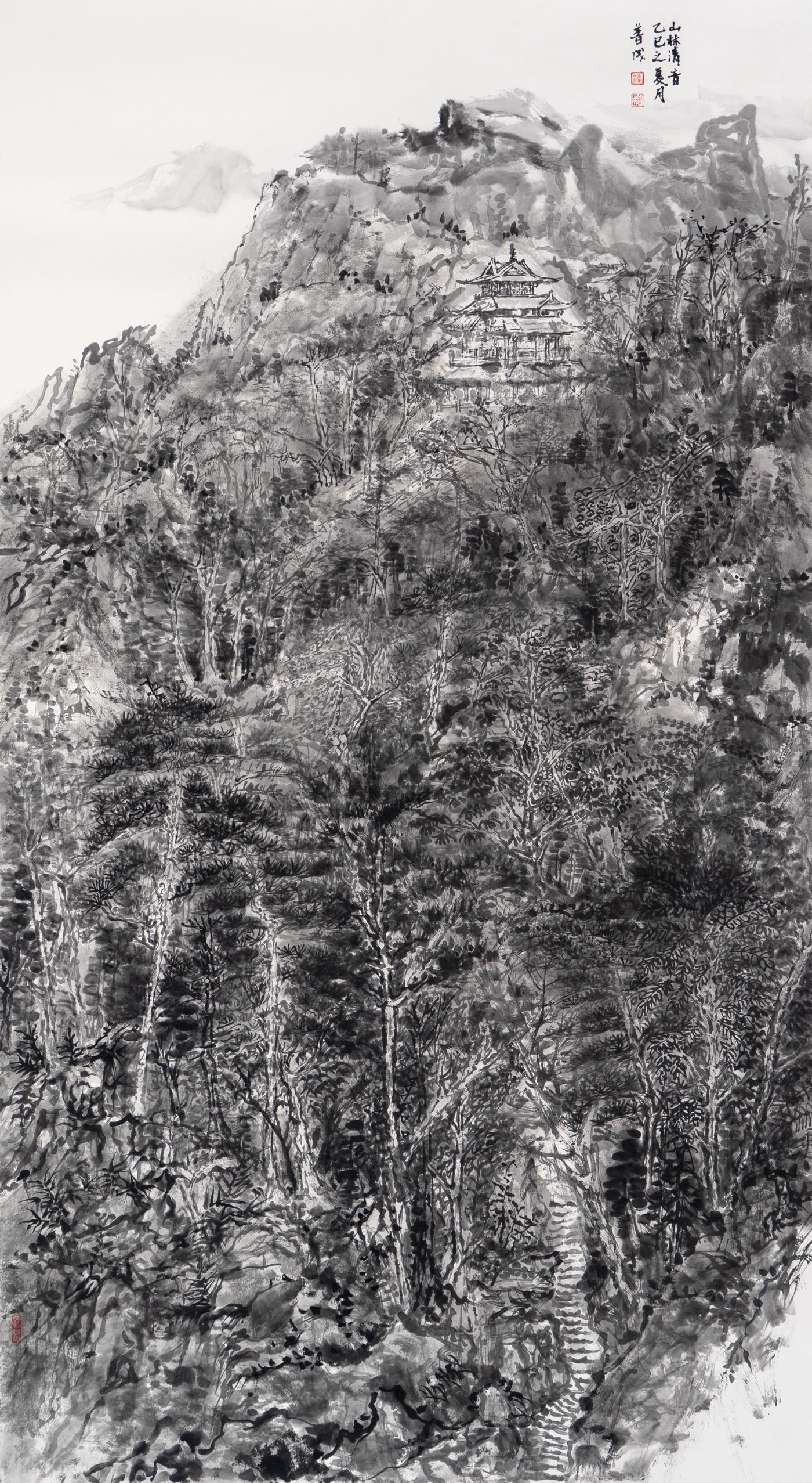 鐘普成《山林清音》180cmx96cm