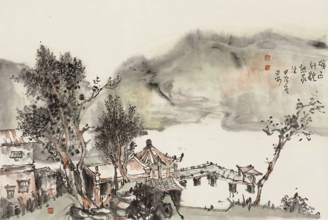 礦區(qū)新貌熊家涇      46cm×69cm      2024年.JPG