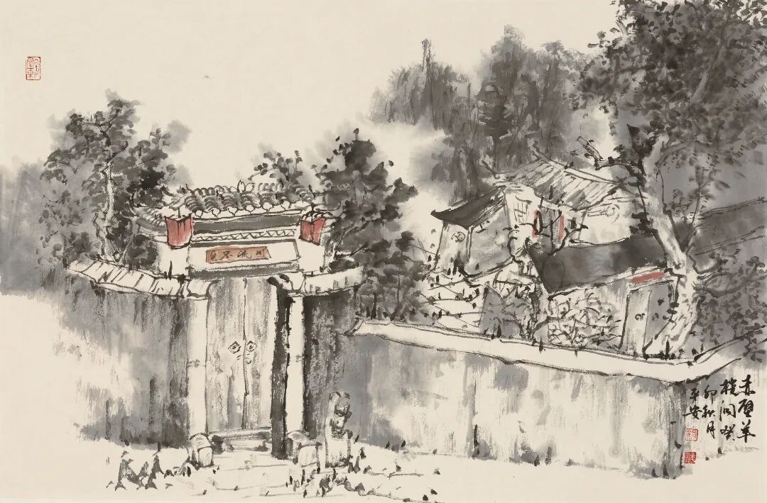 赤壁羊樓洞      46cm×70cm      2023年.JPG